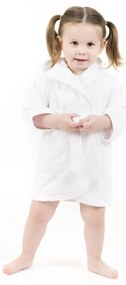 Biały bawełniany szlafrok dziecięcy w rozmiarze 2-4 lata – Tiseco Home Studio