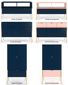 Szafka RTV w stylu glamour G0-T72