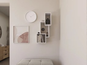 Półka ścienna ALITTY 96x46 cm, biała