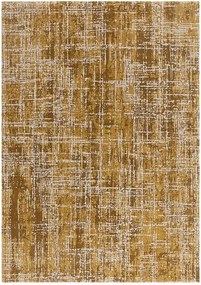Dywan abstrakcyjny - 200x290cm - złoty - Kuza Abstract