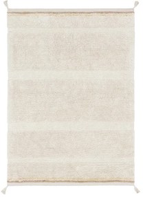 Kremowy bawełniany dywan tkany ręcznie odpowiedni do prania 200x300 cm Bloom Natural – Lorena Canals