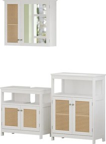 Zestaw mebli łazienkowych biały 60x30x60 rosario