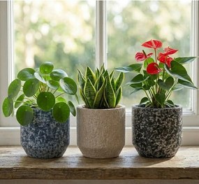 Ceramiczna ręcznie wykonana osłonka na doniczkę ø 14 cm Almada – Ego Dekor