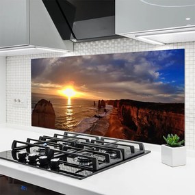 Panel Szklany Lśniąca Tafla Morza w Słońcu