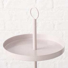 Etażerka metalowa SAMINA,  beżowa, wys. 34 cm