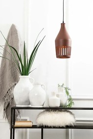 Ceramiczna lampa wisząca Elda - brązowa