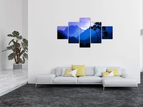Obraz - Nocne niebo w Nepalu (125x70 cm)