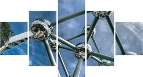 Obraz - Atomium w Brukseli (125x70 cm)