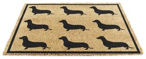 Wycieraczka z włókna kokosowego 40x60 cm Dachshund – Artsy Doormats