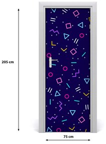 Naklejka fototapeta na drzwi Geometryczne tło