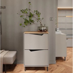 Wózek na buty greige/artisan 60x38x91.6 marelle