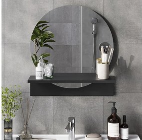 Lustro łazienkowe czarny 50x15x54.5 elyra