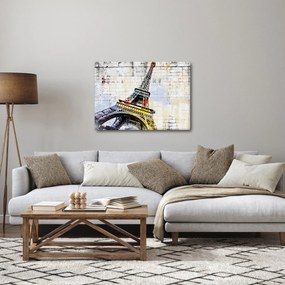 Obraz - Cyfrowa grafika wieży Eiffla (70x50 cm)