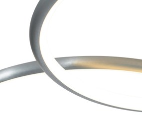 Lampa sufitowa ze stali z wbudowanym LED 3-stopniowo ściemnialna 4-punktowa - Joaniqa Nowoczesny Oswietlenie wewnetrzne