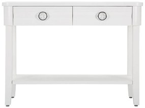 Biała konsola z litego drewna jodłowego 40x110 cm Shine – Mauro Ferretti
