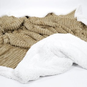 Koc dwustronny z barankiem 130 x 170 cm