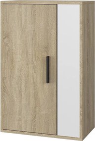 Szafka ścienna sonoma/biały 50.1x28.3x78.4 berno