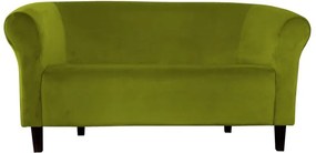 Sofa Milo tkanina Welur wygodna sofa tapicerowana do salonu i poczekalni : Kolor nogi - Venge, Kolor tkaniny - VELVET - BL75, Typ tkaniny - Velvet, Wysokość nogi - 15 cm