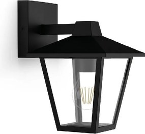 Philips Kinno kinkiet zewnętrzny z dolnym światłem czarny, E27, maks. 1x25 W