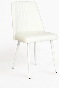 Zestaw 4 krzese ze skóry ekologicznej Vint