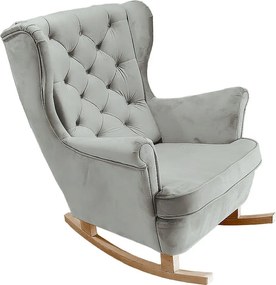 Fotel Relax z Tapicerowanym Siedzeniem i Podłokietnikami, Fotel TV 102x81x95cm Popiel_29855