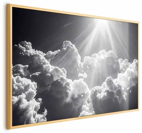 Plakat Nadzieja w chmurach 90x60 cm z ramą złotą bez marginesu ARTGEIST B