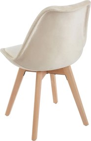 Zestaw 4 Krzese Synk Aksamitne