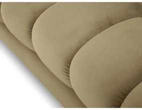 Beżowa aksamitna sofa Cosmopolitan Design Bali