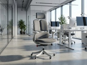Krzesło biurowe ERGONOMY, szara
