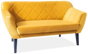 Sofa KARO 2 VELVET curry dwuosobowa SIGNAL