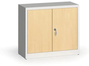 Szafy spawane z laminowanymi drzwiami,  800 x 920 x 400 mm, RAL 7035/brzoza