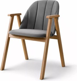 Nowoczesne krzesło Keglen na drewnianych nogach – eleganckie krzesło do jadalni