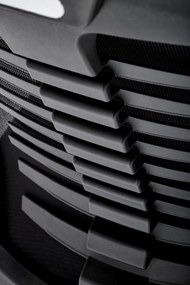 Obrotowe krzesło Fabio z oparciem i zagłówkiem z siatki