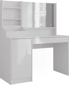 Stolik do przebierania biały/biały wysoki połysk 119.8x50.1x76 sherry