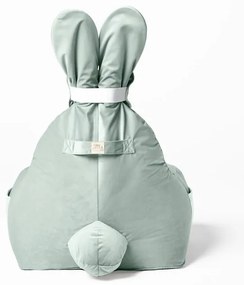 Miętowy dziecięcy worek do siedzenia Funny Bunny – The Brooklyn Kids