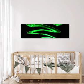 Obraz - neonowe fale (170x50 cm)