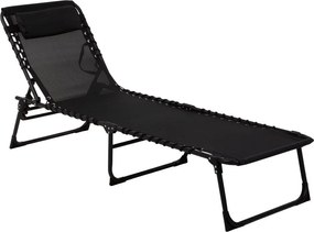 Łóżko ogrodowe Toluca czarne PATIO