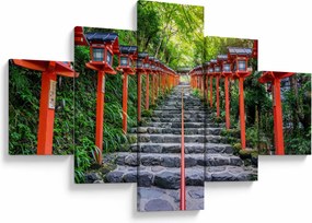 Obraz - Sanktuarium Kifune (125x70 cm)