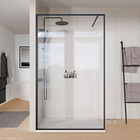 Kabina prysznicowa Walk-In 8 mm szkło przezroczyste FRAME - wysokość 200 cm