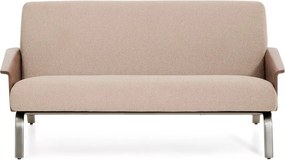 Jasnobrązowa sofa z tkaniny szenilowej 165 cm Amsen – Kave Home