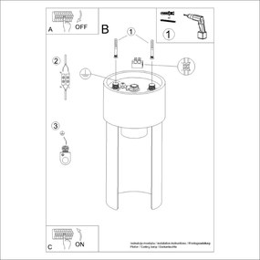 Biała lampa sufitowa Aurea – Nice Lamps