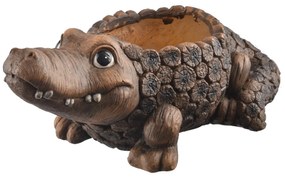 InDecor Ceramiczny doniczka na kwiaty krokodylRona, 51 x 28 x 21 cm