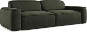 4-osobowa kanapa modułowa - z tkaniny strukturalnej - oliwkowy - OMAO