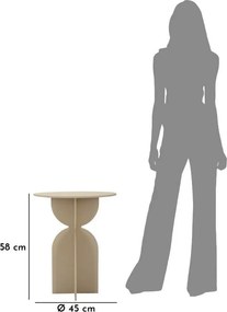 Metalowy okrągły stolik ø 45 cm Dune – Mauro Ferretti