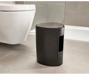 Stalowy kosz na śmieci z pedałem w kolorze matowej czerni 5 l EasyStore Luxe – Joseph Joseph
