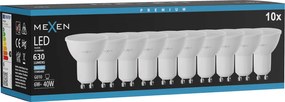 Mexen Nova 10x żarówka LED GU10, 6W, Zimna - 6500K, 630 lm - L107-GU10-0665-01x10