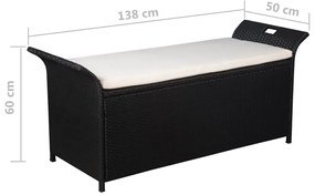 Ławka ogrodowa Ovesa - czarna