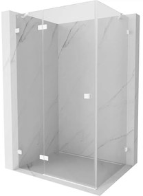 Mexen Lunar kabina prysznicowa uchylna lewa 70 x 80 cm, transparent, biała - 834-070-080-20-00-L