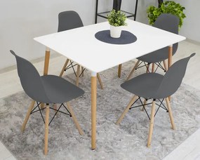 Minimalistyczne krzesło ciemnoszare - Sopi 4X