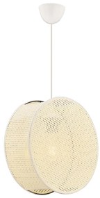 Lampa wisząca na przewodzie BIG DRUM 1xE27/60W/230V kremowa